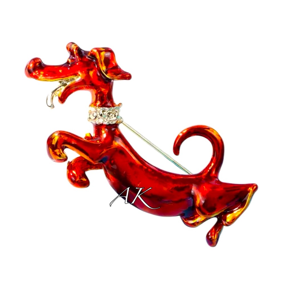 Dachshund Brooch / Pin 🐾 Doxie Wiener
